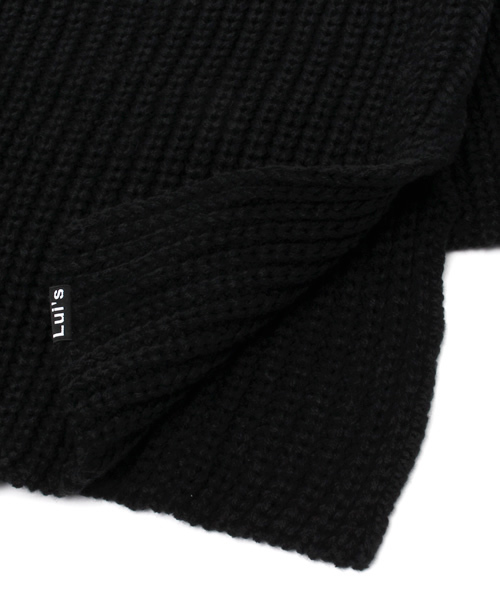 Lui's（ルイス）の「Lui's トールスヌード（ストール/ショール・メンズ・ホワイト/ブラック・FREE）」の5枚目の写真