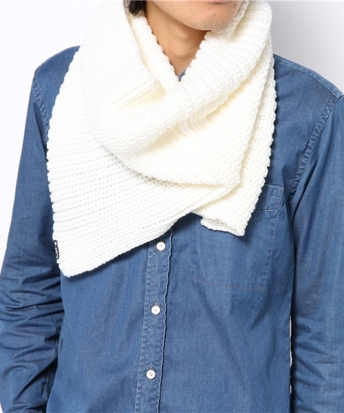 Lui's（ルイス）の「Lui's トールスヌード（ストール/ショール・メンズ・ホワイト/ブラック・FREE）」の3枚目の写真