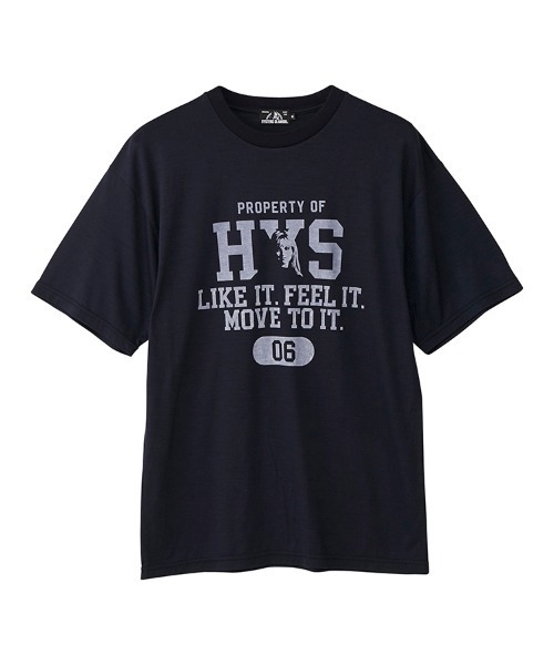 HYSTERIC GLAMOUR(ヒステリックグラマー)の「PROPERTY OF HYS Tシャツ(Tシャツ/カットソー・メンズ・ブラック/ネイビー/グレー・SMALL/MEDIUM/LARGE/X-LARGE)」の1枚目の写真