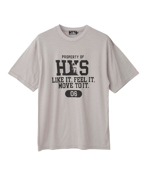 HYSTERIC GLAMOUR(ヒステリックグラマー)の「PROPERTY OF HYS Tシャツ(Tシャツ/カットソー・メンズ・ブラック/ネイビー/グレー・SMALL/MEDIUM/LARGE/X-LARGE)」の3枚目の写真