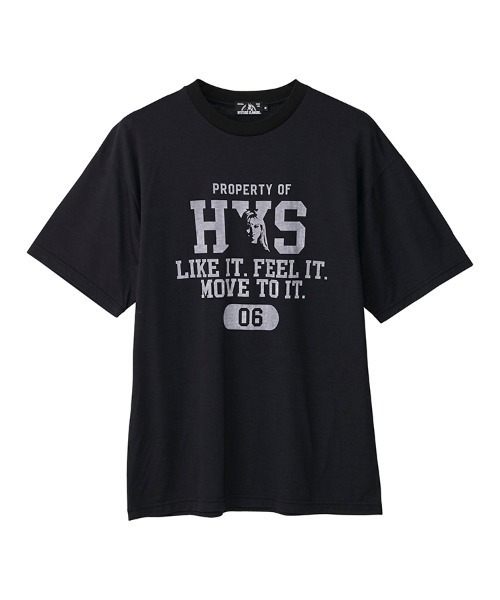 HYSTERIC GLAMOUR(ヒステリックグラマー)の「PROPERTY OF HYS Tシャツ(Tシャツ/カットソー・メンズ・ブラック/ネイビー/グレー・SMALL/MEDIUM/LARGE/X-LARGE)」の2枚目の写真