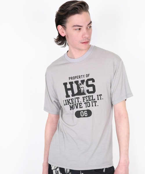 HYSTERIC GLAMOUR(ヒステリックグラマー)の「PROPERTY OF HYS Tシャツ(Tシャツ/カットソー・メンズ・ブラック/ネイビー/グレー・SMALL/MEDIUM/LARGE/X-LARGE)」の5枚目の写真