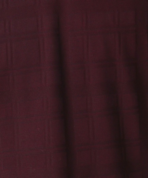 NICOLE CLUB FOR MEN（ニコルクラブフォーメン）の「リンクスチェックVネックカット（Tシャツ/カットソー・メンズ・ボルドー/ホワイト/その他1/ブラック/ネイビー・MEDIUM/X-LARGE/LARGE）」の6枚目の写真