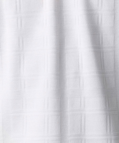 NICOLE CLUB FOR MEN（ニコルクラブフォーメン）の「リンクスチェックVネックカット（Tシャツ/カットソー・メンズ・ボルドー/ホワイト/その他1/ブラック/ネイビー・MEDIUM/X-LARGE/LARGE）」の8枚目の写真