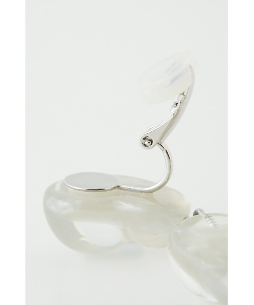 SLY（スライ）の「GLISTENS EARRING イヤリング（イヤリング・レディース・クリア/オレンジ・FREE）」の10枚目の写真