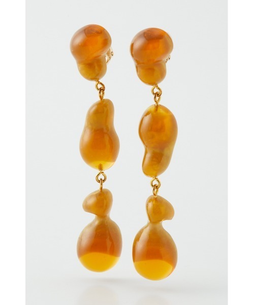 SLY（スライ）の「GLISTENS EARRING イヤリング（イヤリング・レディース・クリア/オレンジ・FREE）」の9枚目の写真