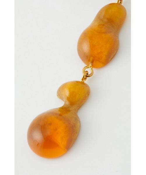 SLY（スライ）の「GLISTENS EARRING イヤリング（イヤリング・レディース・クリア/オレンジ・FREE）」の5枚目の写真