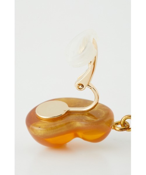 SLY（スライ）の「GLISTENS EARRING イヤリング（イヤリング・レディース・クリア/オレンジ・FREE）」の6枚目の写真