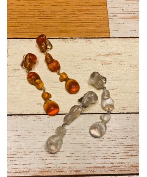 SLY（スライ）の「GLISTENS EARRING イヤリング（イヤリング・レディース・クリア/オレンジ・FREE）」の13枚目の写真