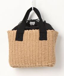 clear | 巾着付きカゴバッグ(かごバッグ)