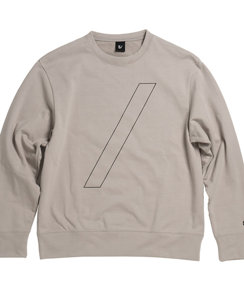 5351 POUR LES HOMMES(ゴーサンゴーイチプールオム)の「【5/】スラッシュ スウェットシャツ(スウェット・メンズ・ライトグレー/ブラック・M/L/XL)」の1枚目の写真