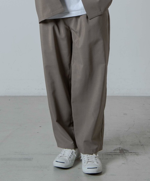 WEGO（ウィゴー）の「WEGO/アーバンカラーセミワイドスラックス（スラックス・メンズ・カーキ/ブルー系その他/ブラック/ベージュ/ダークグリーン/ワイン・SMALL/MEDIUM/LARGE）」の5枚目の写真