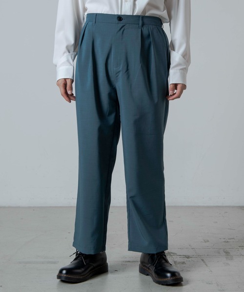 WEGO（ウィゴー）の「WEGO/アーバンカラーセミワイドスラックス（スラックス・メンズ・カーキ/ブルー系その他/ブラック/ベージュ/ダークグリーン/ワイン・SMALL/MEDIUM/LARGE）」の22枚目の写真