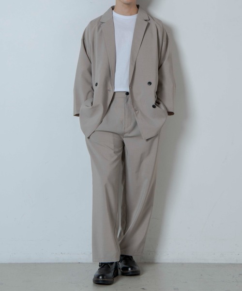 WEGO（ウィゴー）の「WEGO/アーバンカラーセミワイドスラックス（スラックス・メンズ・カーキ/ブルー系その他/ブラック/ベージュ/ダークグリーン/ワイン・SMALL/MEDIUM/LARGE）」の9枚目の写真