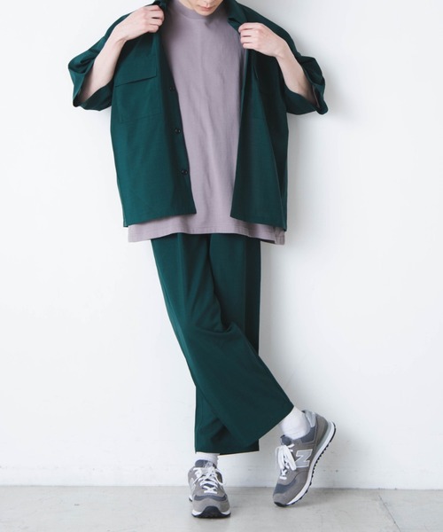 WEGO（ウィゴー）の「WEGO/アーバンカラーセミワイドスラックス（スラックス・メンズ・カーキ/ブルー系その他/ブラック/ベージュ/ダークグリーン/ワイン・SMALL/MEDIUM/LARGE）」の14枚目の写真