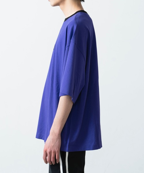 Guess(ゲス)の「∴WEGO/別注GUESSリンガービッグシルエット半袖Tシャツ(Tシャツ/カットソー・メンズ・パープル/ホワイト・LARGE/MEDIUM)」の13枚目の写真