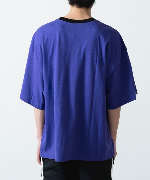 Guess(ゲス)の「∴WEGO/別注GUESSリンガービッグシルエット半袖Tシャツ(Tシャツ/カットソー・メンズ・パープル/ホワイト・LARGE/MEDIUM)」の14枚目の写真