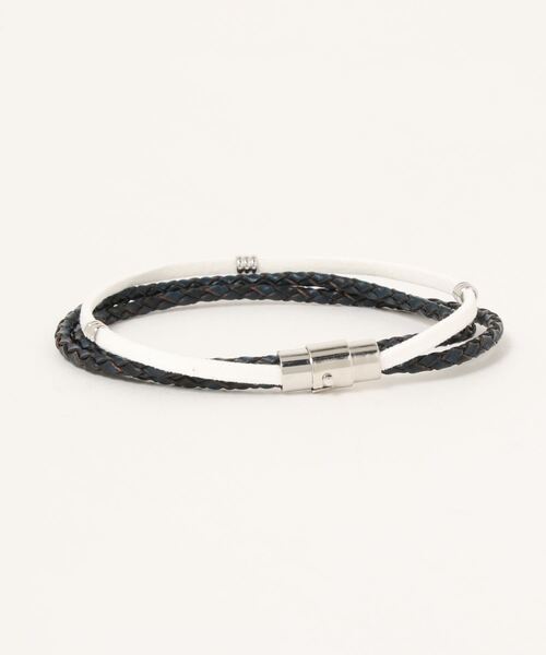 HIDEAWAYS NICOLE（ハイダウェイニコル）の「3連ブレスレット（ブレスレット・メンズ・ホワイト/ブラック/その他1/ネイビー・FREE）」の9枚目の写真