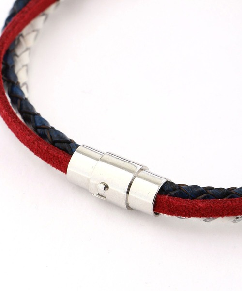 HIDEAWAYS NICOLE（ハイダウェイニコル）の「3連ブレスレット（ブレスレット・メンズ・ホワイト/ブラック/その他1/ネイビー・FREE）」の6枚目の写真