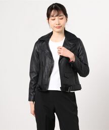 高機能耐水機能 ラムレザー ダブル ライダース ジャケット