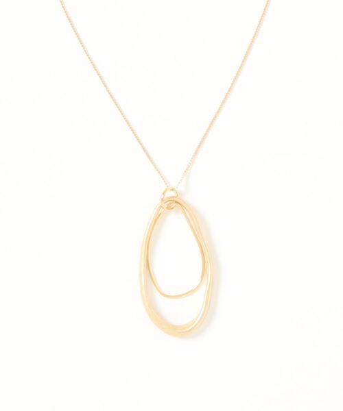 NATURAL BEAUTY BASIC（ナチュラルビューティーベーシック）の「マット＆シャインメタルネックレス（ネックレス・レディース・ゴールド/シルバー・ﾌﾘ-）」の2枚目の写真