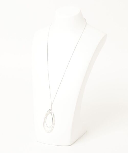 NATURAL BEAUTY BASIC（ナチュラルビューティーベーシック）の「マット＆シャインメタルネックレス（ネックレス・レディース・ゴールド/シルバー・ﾌﾘ-）」の4枚目の写真