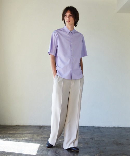UNITED TOKYO（ユナイテッドトウキョウ）の「HI-STRETCH レギュラーSH（シャツ/ブラウス・メンズ・ホワイト/パープル/ネイビー・1/2/3）」の4枚目の写真