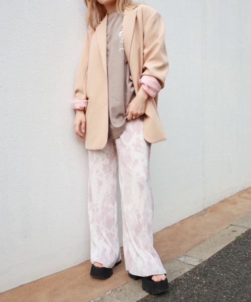 FIG&VIPER(フィグアンドバイパー)の「タイダイプリーツPT(その他パンツ・レディース・ブラック/ピンク/ブルー・FREE)」の7枚目の写真