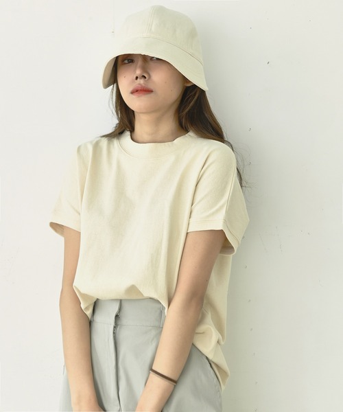 me+em select(ミームセレクト)の「つば広バケハキャップ(ハット・レディース・ミント/ベージュ/ピンク/ブラック/ブルー/アイボリー・FREE)」の8枚目の写真