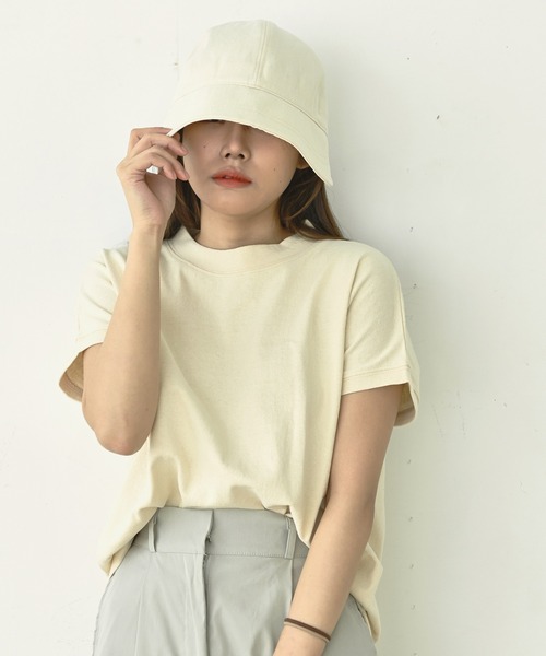 me+em select(ミームセレクト)の「つば広バケハキャップ(ハット・レディース・ミント/ベージュ/ピンク/ブラック/ブルー/アイボリー・FREE)」の9枚目の写真