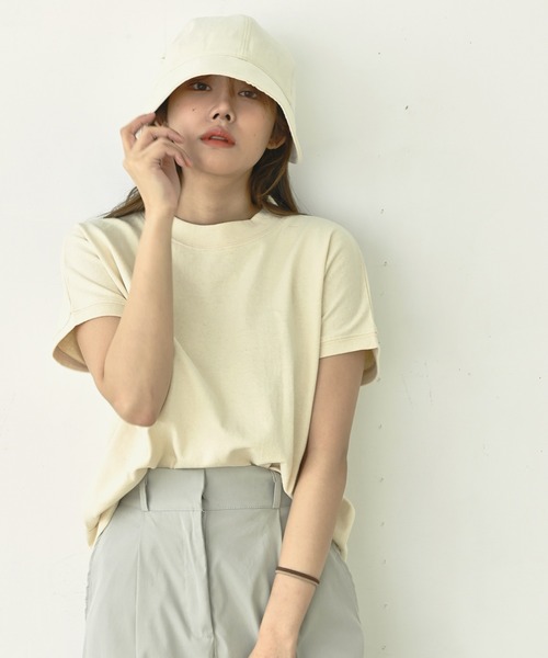 me+em select(ミームセレクト)の「つば広バケハキャップ(ハット・レディース・ミント/ベージュ/ピンク/ブラック/ブルー/アイボリー・FREE)」の10枚目の写真