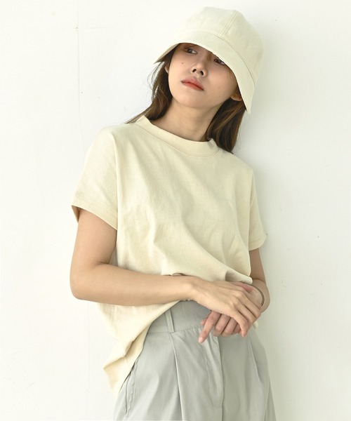 me+em select(ミームセレクト)の「つば広バケハキャップ(ハット・レディース・ミント/ベージュ/ピンク/ブラック/ブルー/アイボリー・FREE)」の11枚目の写真