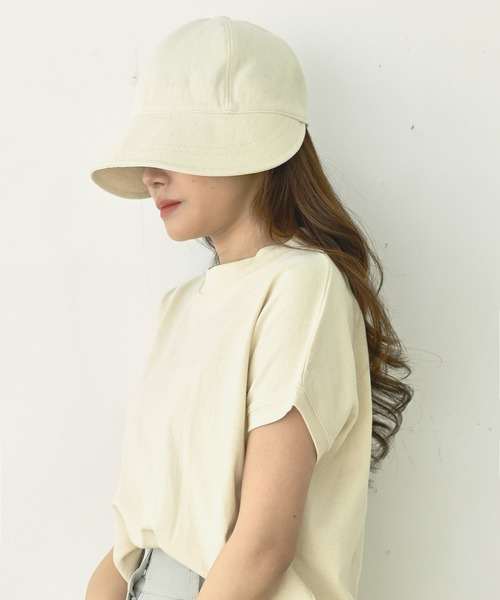 me+em select(ミームセレクト)の「つば広バケハキャップ(ハット・レディース・ミント/ベージュ/ピンク/ブラック/ブルー/アイボリー・FREE)」の12枚目の写真