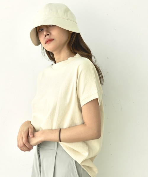 me+em select(ミームセレクト)の「つば広バケハキャップ(ハット・レディース・ミント/ベージュ/ピンク/ブラック/ブルー/アイボリー・FREE)」の13枚目の写真