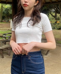 WEGO | WEGO/メロウリブ半袖ニットソー(Tシャツ/カットソー)