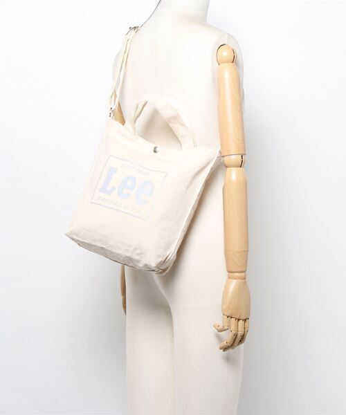 Lee（リー）の「【LEE/2WAYトート】（トートバッグ・レディース・ブラック/ベージュ/カーキ/ホワイト/ネイビー・FREE）」の8枚目の写真