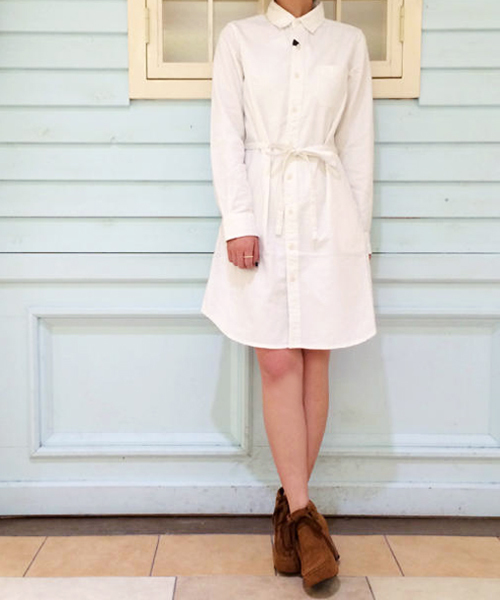 Kastane（カスタネ）の「【Kastane】シャツワンピース（ワンピース・レディース・ネイビー/グレー/ホワイト/その他20・FREE）」の2枚目の写真