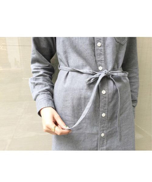 Kastane（カスタネ）の「【Kastane】シャツワンピース（ワンピース・レディース・ネイビー/グレー/ホワイト/その他20・FREE）」の18枚目の写真