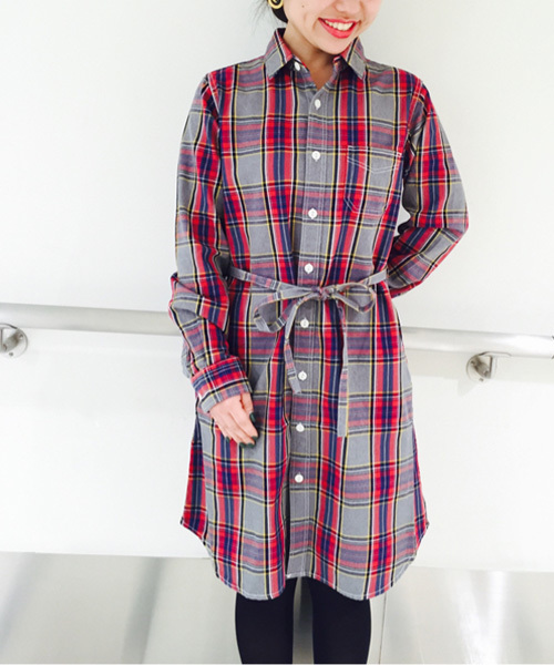 Kastane（カスタネ）の「【Kastane】シャツワンピース（ワンピース・レディース・ネイビー/グレー/ホワイト/その他20・FREE）」の9枚目の写真