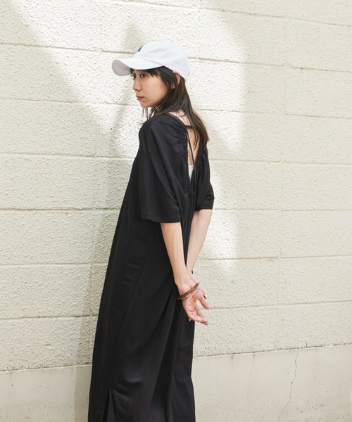 Auntie Rosa Holiday(アンティローザホリデー)の「バックギャザーカノコワンピース(ワンピース・レディース・ホワイト/カーキ/ブラック・FREE)」の14枚目の写真