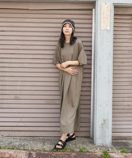 Auntie Rosa Holiday(アンティローザホリデー)の「バックギャザーカノコワンピース(ワンピース・レディース・ホワイト/カーキ/ブラック・FREE)」の18枚目の写真