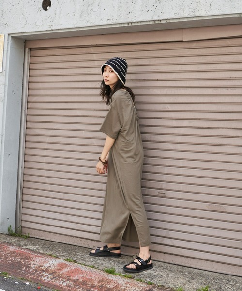 Auntie Rosa Holiday(アンティローザホリデー)の「バックギャザーカノコワンピース(ワンピース・レディース・ホワイト/カーキ/ブラック・FREE)」の22枚目の写真