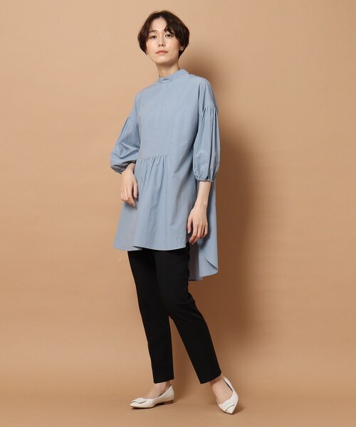 DRESSTERIOR（ドレステリア）の「◆ボリュームスリーブチュニックブラウス（チュニック・レディース・オフホワイト/ブラック/ライトブルー/ホワイト系3・38）」の13枚目の写真