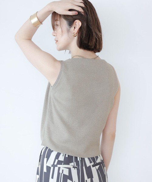 A part by（アパートバイ）の「14GVisPoショートノースリーブ　952603（タンクトップ・レディース・ブラック/グレー系その他2・FREE）」の11枚目の写真