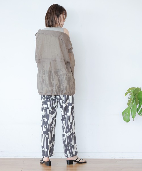 A part by（アパートバイ）の「14GVisPoショートノースリーブ　952603（タンクトップ・レディース・ブラック/グレー系その他2・FREE）」の6枚目の写真