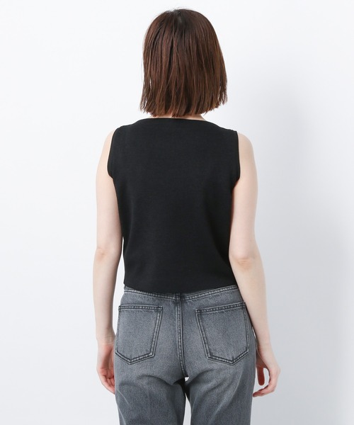 A part by（アパートバイ）の「14GVisPoショートノースリーブ　952603（タンクトップ・レディース・ブラック/グレー系その他2・FREE）」の4枚目の写真