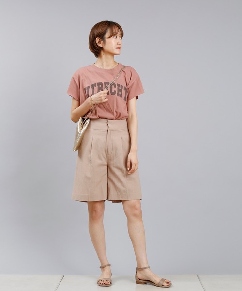 DouDou(ドゥドゥ)の「UTRECHT ロゴT(Tシャツ/カットソー・レディース・オフホワイト/チャコールグレー/ピンク・FREE)」の11枚目の写真