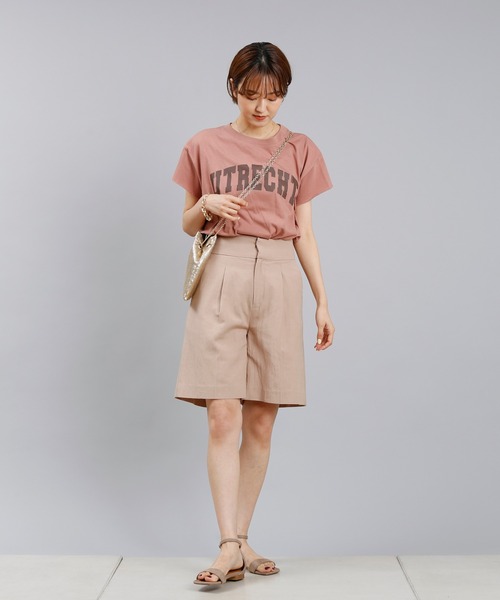 DouDou(ドゥドゥ)の「UTRECHT ロゴT(Tシャツ/カットソー・レディース・オフホワイト/チャコールグレー/ピンク・FREE)」の20枚目の写真