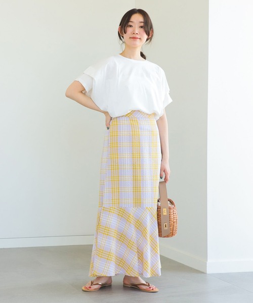 BEAMS HEART（ビームスハート）の「ビッグタック プルオーバー（Tシャツ/カットソー・レディース・ベージュ/オフホワイト/チャコールグレー/ブルー/グリーン系その他/ミント/サックスブルー・FREE）」の8枚目の写真