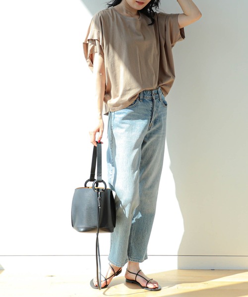 BEAMS HEART（ビームスハート）の「ビッグタック プルオーバー（Tシャツ/カットソー・レディース・ベージュ/オフホワイト/チャコールグレー/ブルー/グリーン系その他/ミント/サックスブルー・FREE）」の12枚目の写真